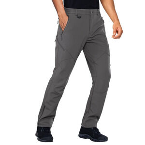 Ski Pants Stlight Men's Lined Warm Fleece Snow Ski Softshell Pants Size 42x30